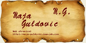 Maja Guldović vizit kartica